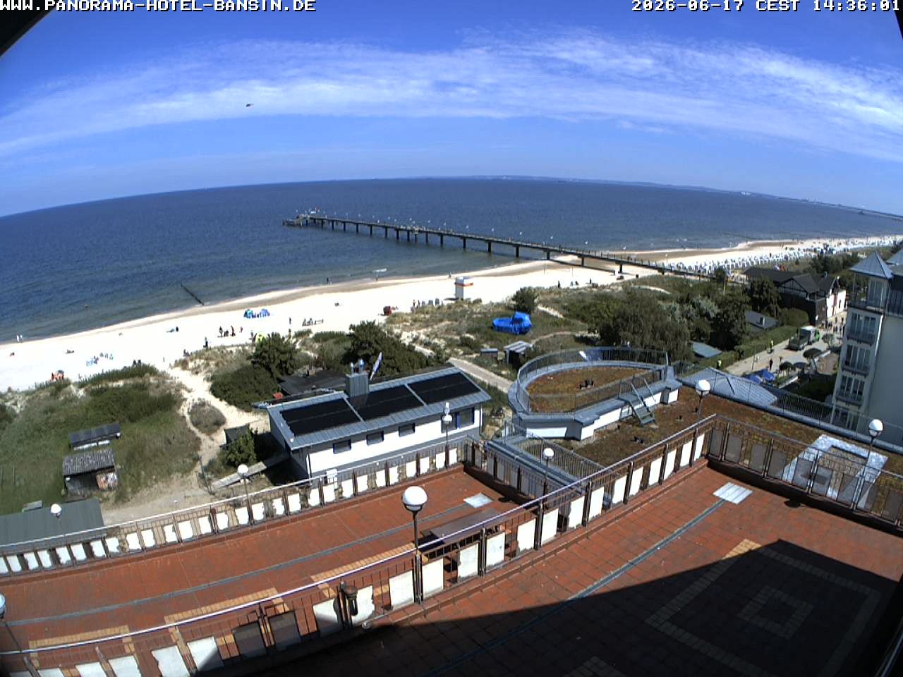 Archiv Foto Webcam Usedom: Ostseeblick an der Seebrücke Bansin
