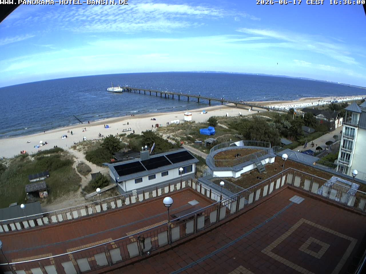 Archiv Foto Webcam Usedom: Ostseeblick an der Seebrücke Bansin