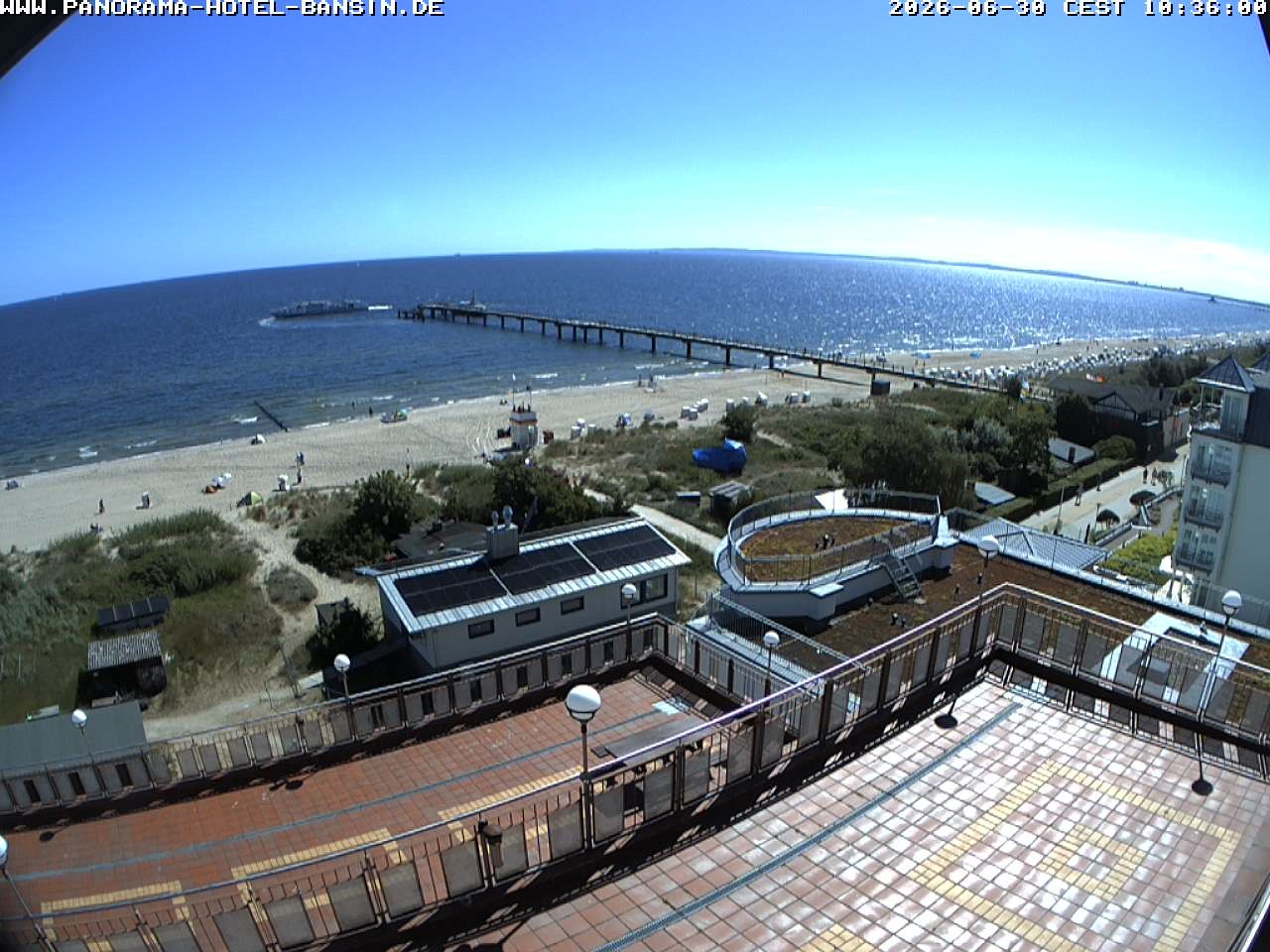 Archiv Foto Webcam Usedom: Ostseeblick an der Seebrücke Bansin