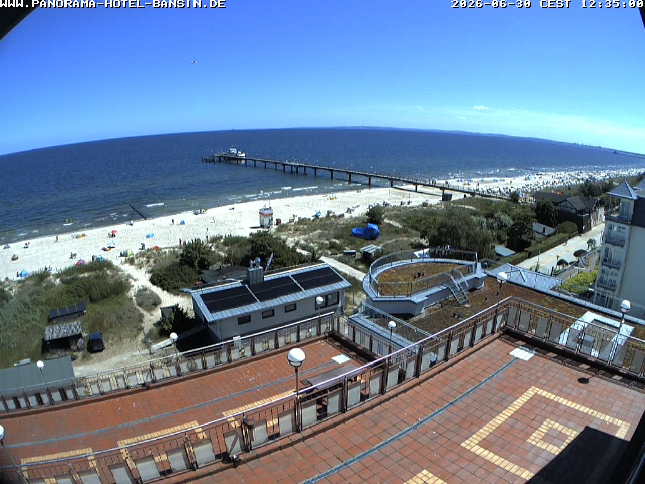 Archiv Foto Webcam Usedom: Ostseeblick an der Seebrücke Bansin