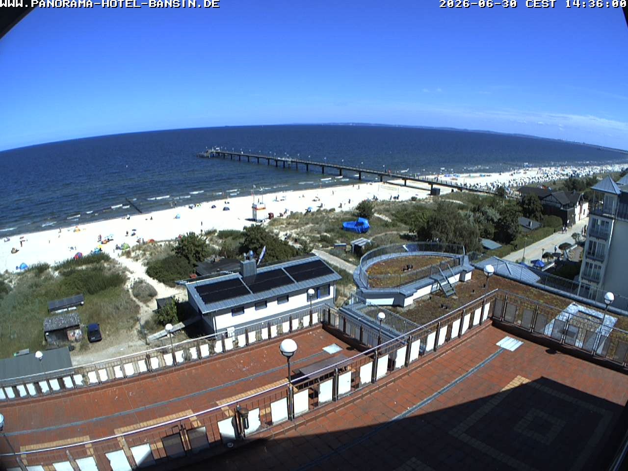 Archiv Foto Webcam Usedom: Ostseeblick an der Seebrücke Bansin