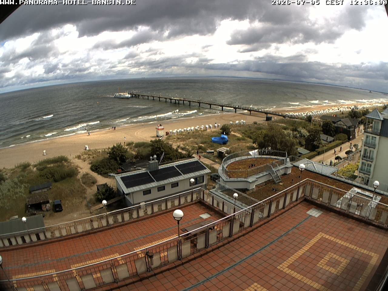 Archived image Webcam Pier Bansin at Baltic Sea - Island of Usedom