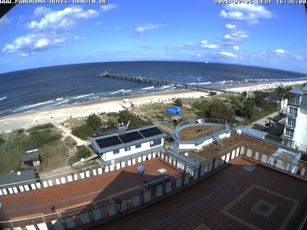Archived image Webcam Pier Bansin at Baltic Sea - Island of Usedom