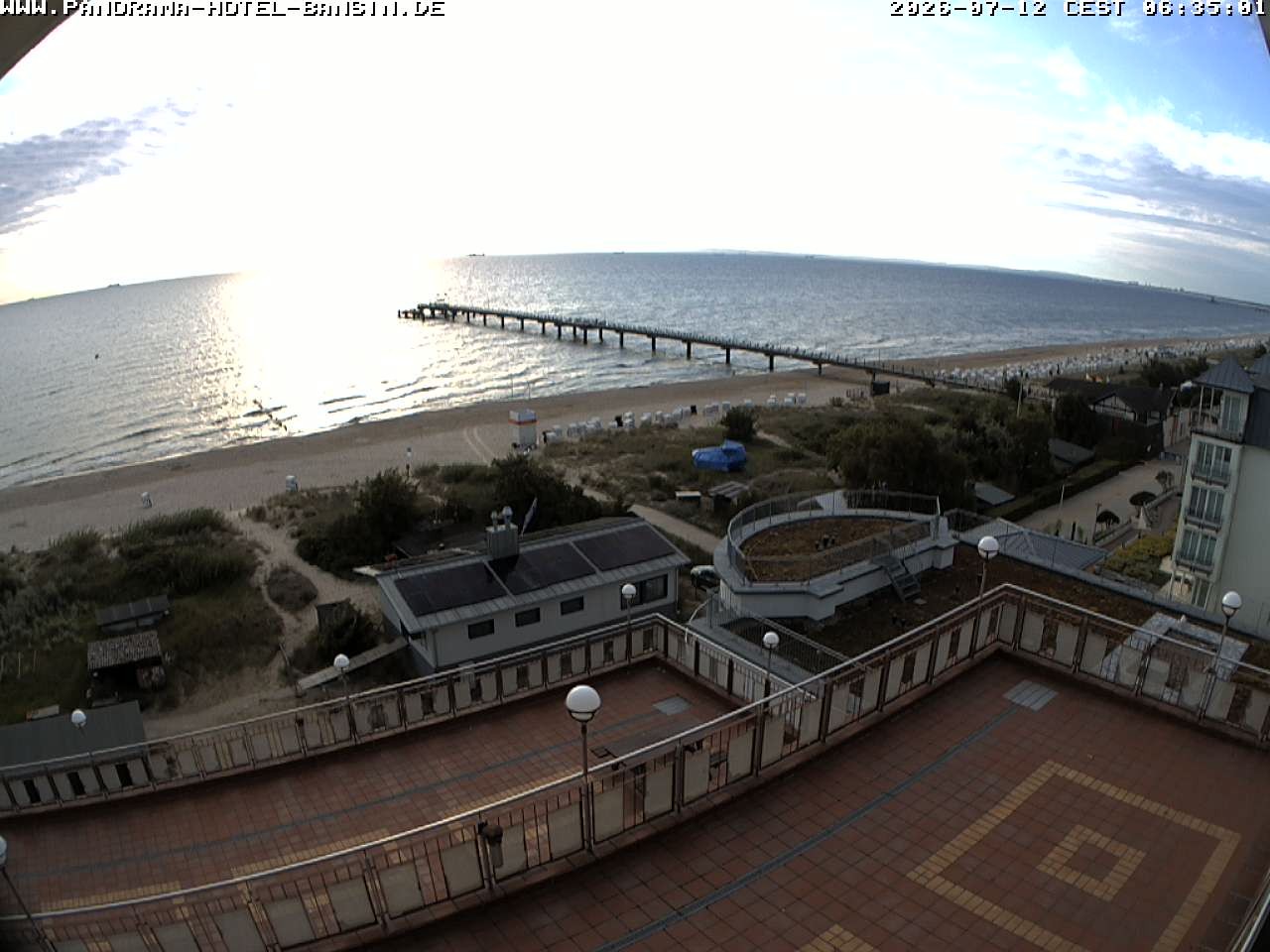 Archived image Webcam Pier Bansin at Baltic Sea - Island of Usedom