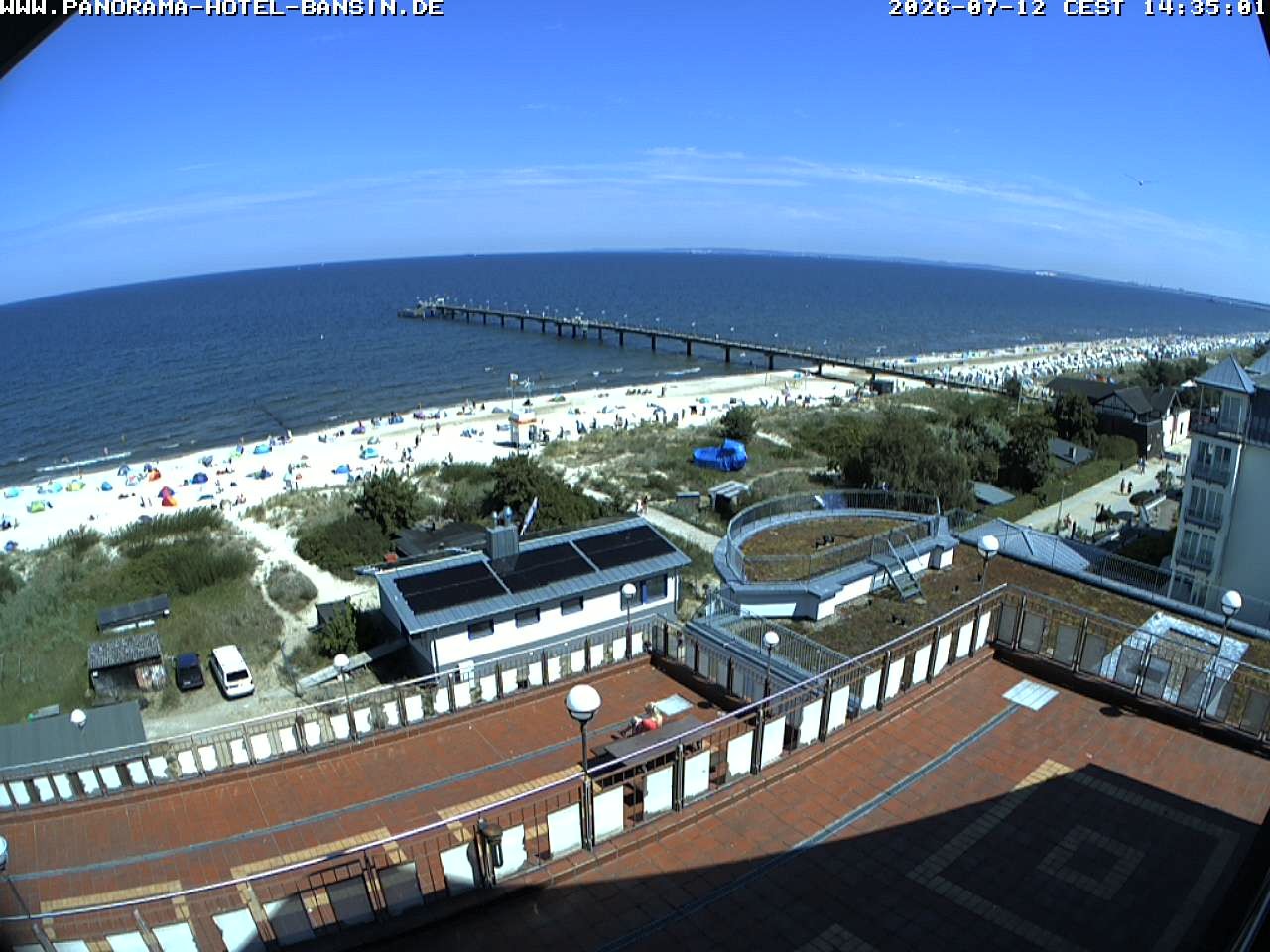 Archived image Webcam Pier Bansin at Baltic Sea - Island of Usedom