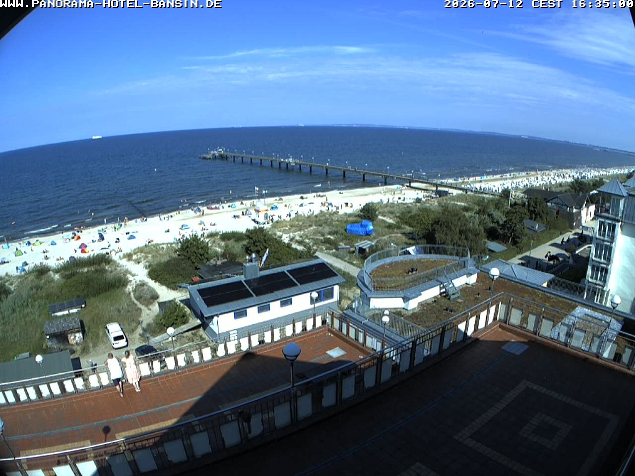 Archived image Webcam Pier Bansin at Baltic Sea - Island of Usedom
