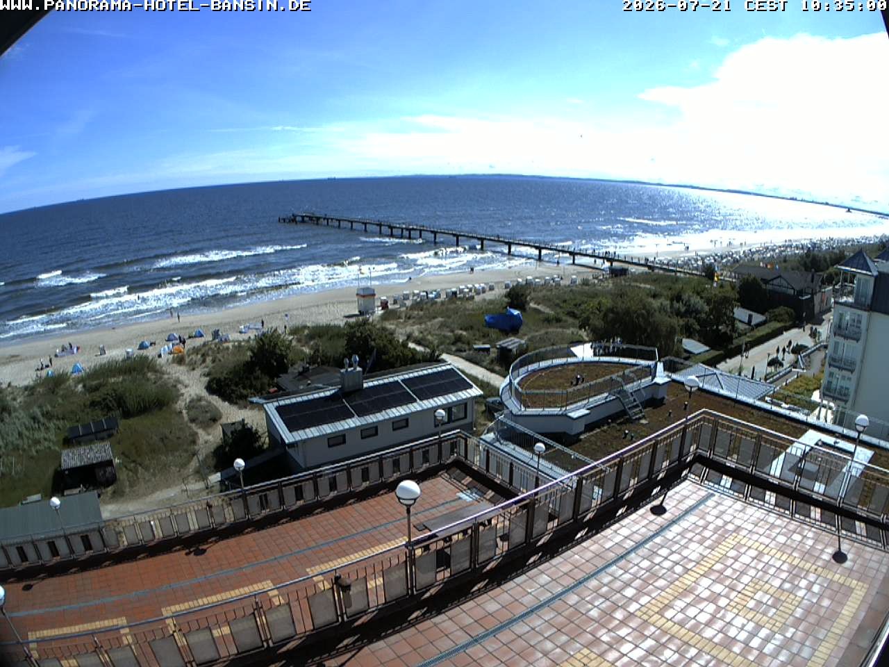 Archiv Foto Webcam Usedom: Ostseeblick an der Seebrücke Bansin