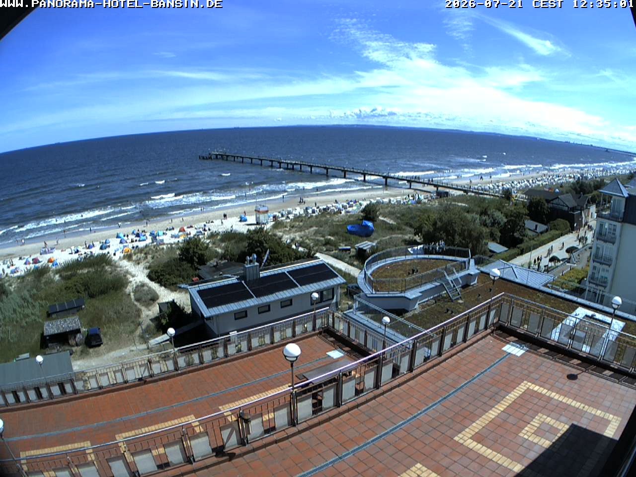 Archiv Foto Webcam Usedom: Ostseeblick an der Seebrücke Bansin