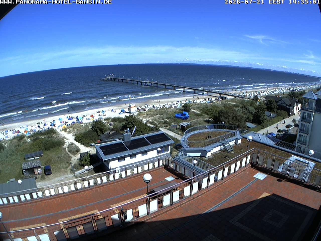 Archiv Foto Webcam Usedom: Ostseeblick an der Seebrücke Bansin