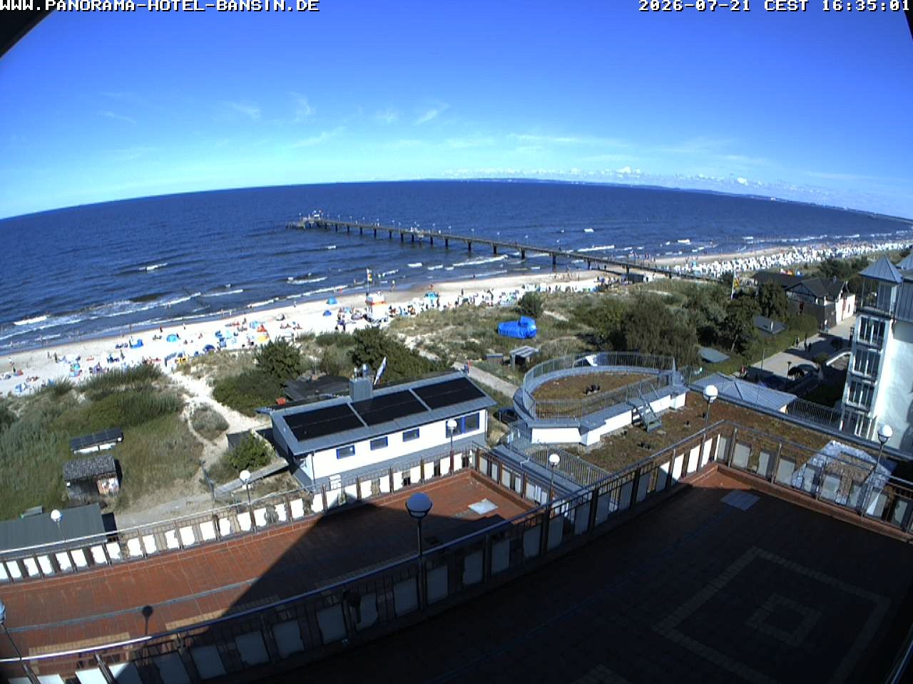 Archiv Foto Webcam Usedom: Ostseeblick an der Seebrücke Bansin