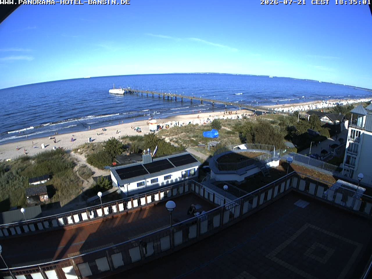 Archiv Foto Webcam Usedom: Ostseeblick an der Seebrücke Bansin