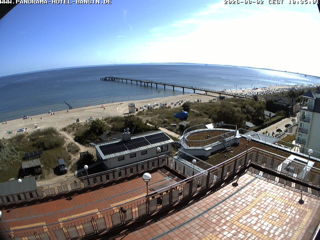 Archived image Webcam Pier Bansin at Baltic Sea - Island of Usedom