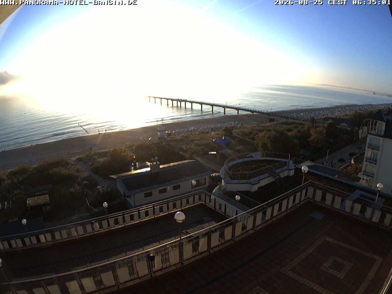 Archived image Webcam Pier Bansin at Baltic Sea - Island of Usedom