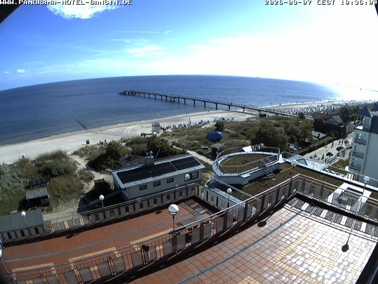 Archiv Foto Webcam Usedom: Ostseeblick an der Seebrücke Bansin