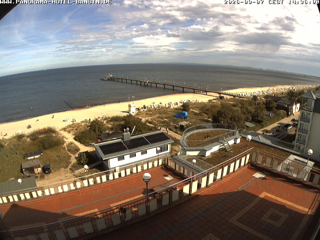 Archiv Foto Webcam Usedom: Ostseeblick an der Seebrücke Bansin