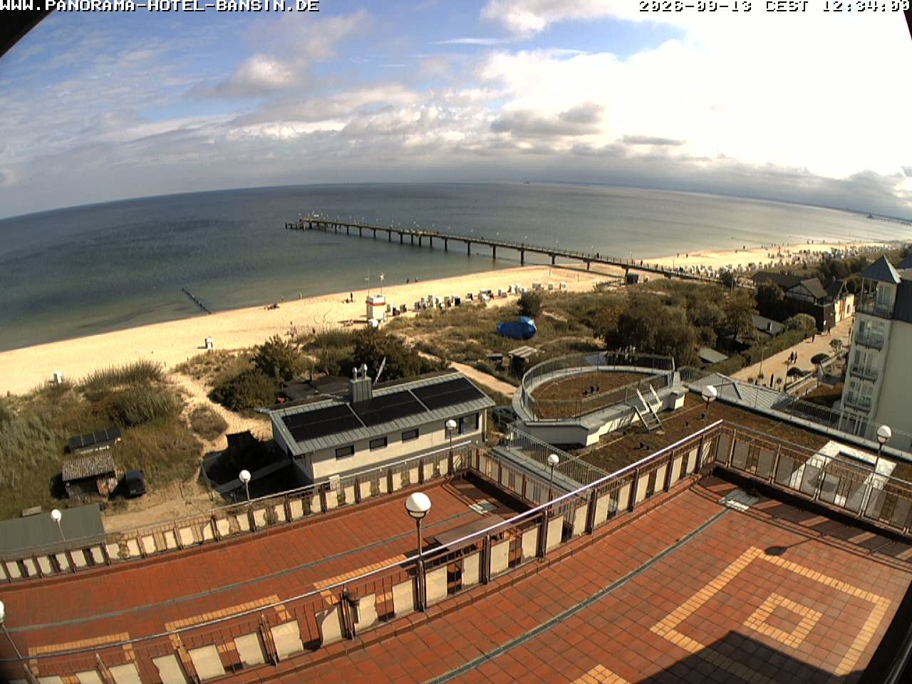 Archiv Foto Webcam Usedom: Ostseeblick an der Seebrücke Bansin