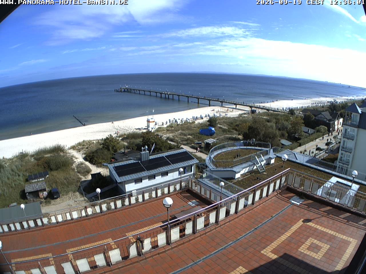 Archived image Webcam Pier Bansin at Baltic Sea - Island of Usedom