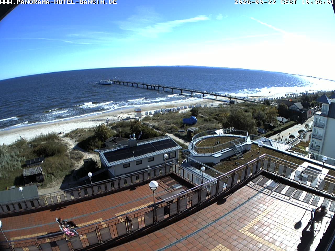 Archiv Foto Webcam Usedom: Ostseeblick an der Seebrücke Bansin