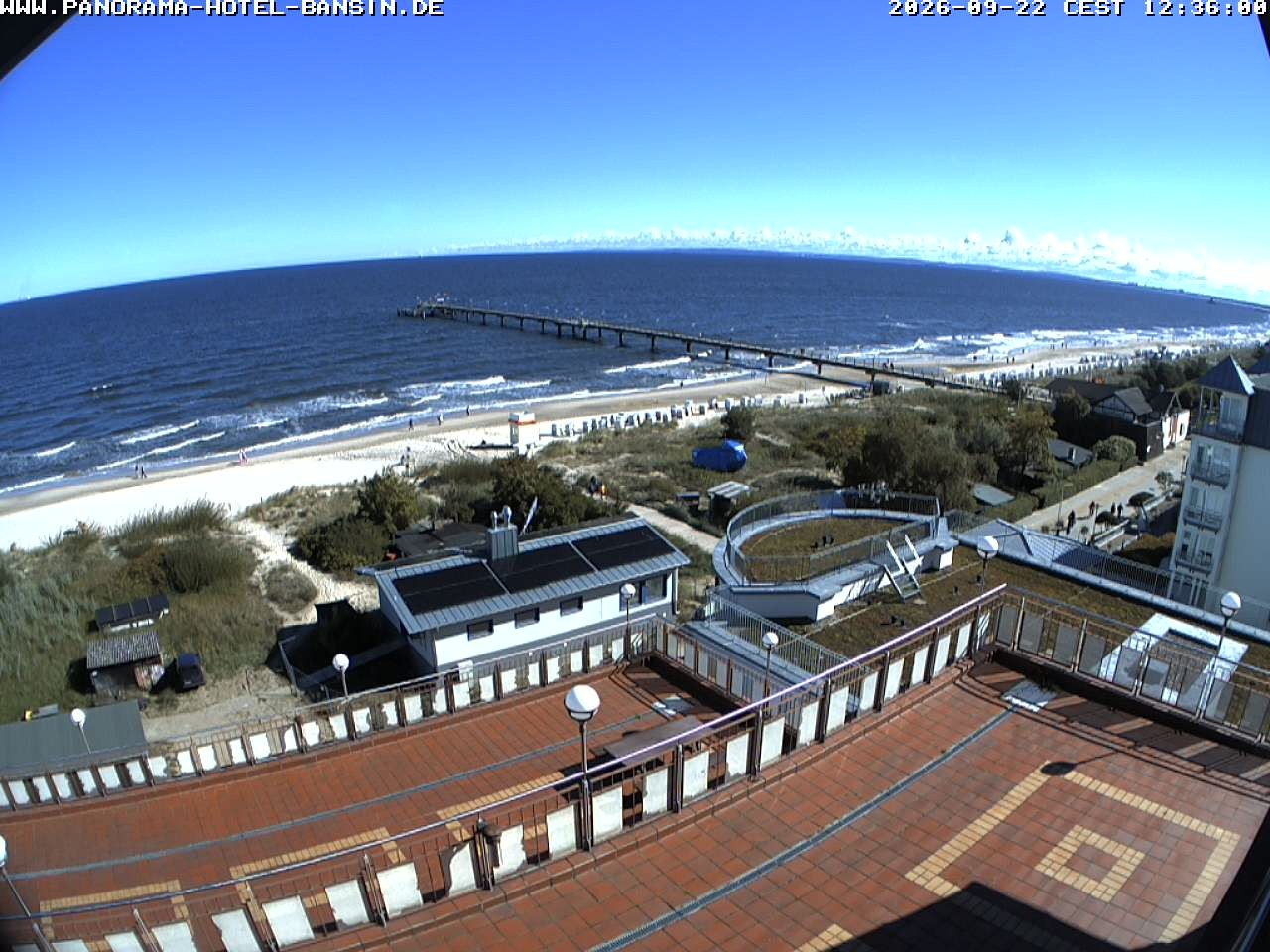Archiv Foto Webcam Usedom: Ostseeblick an der Seebrücke Bansin