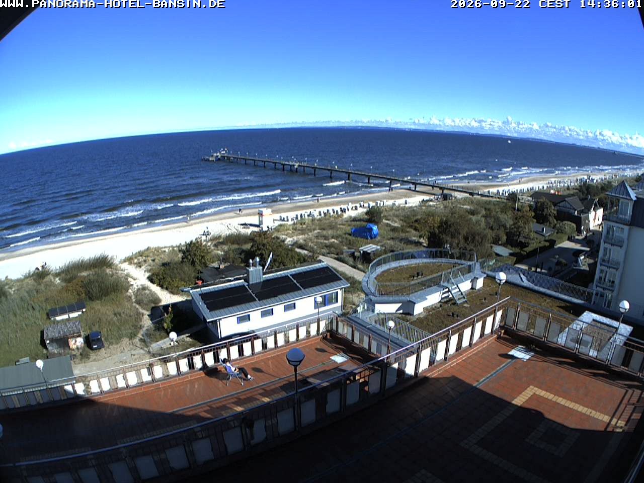 Archiv Foto Webcam Usedom: Ostseeblick an der Seebrücke Bansin