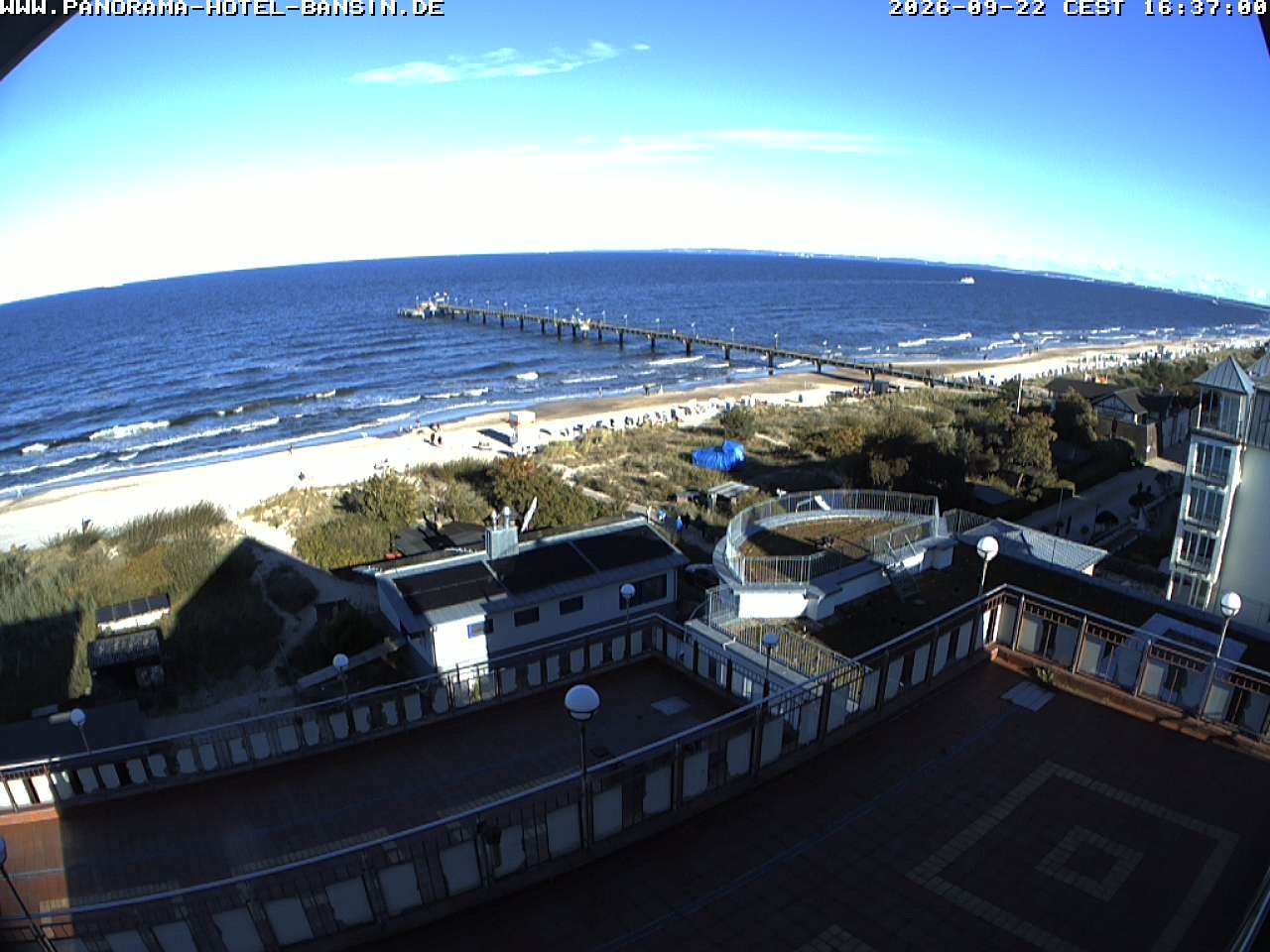 Archiv Foto Webcam Usedom: Ostseeblick an der Seebrücke Bansin