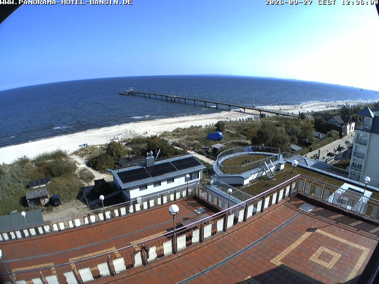 Archiv Foto Webcam Usedom: Ostseeblick an der Seebrücke Bansin
