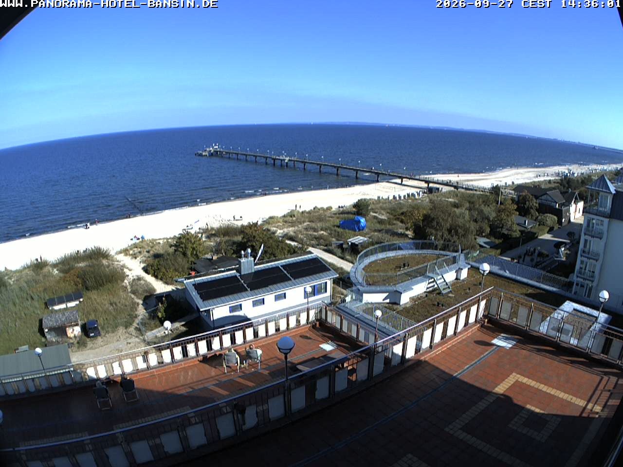 Archiv Foto Webcam Usedom: Ostseeblick an der Seebrücke Bansin
