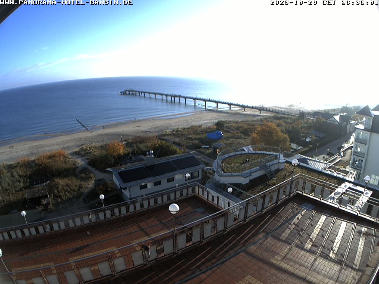 Archived image Webcam Pier Bansin at Baltic Sea - Island of Usedom