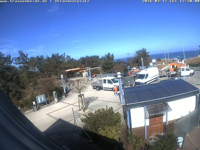 Archiv Foto Webcam Usedom: Strandvorplatz Trassenheide