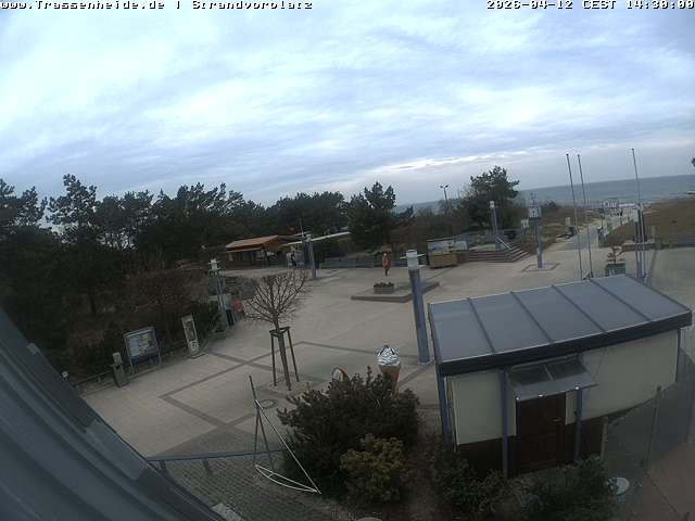 Archiv Foto Webcam Usedom: Strandvorplatz Trassenheide