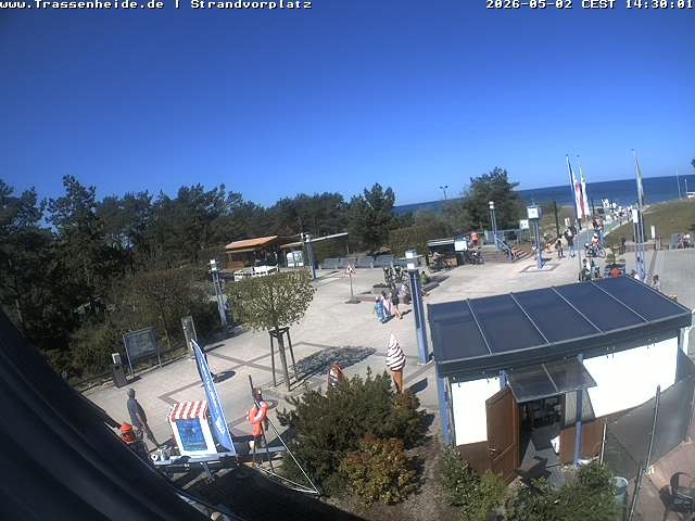 Archiv Foto Webcam Usedom: Strandvorplatz Trassenheide