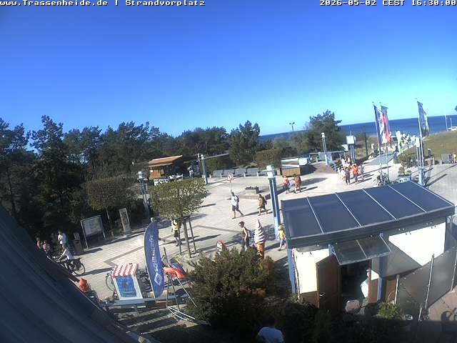Archiv Foto Webcam Usedom: Strandvorplatz Trassenheide
