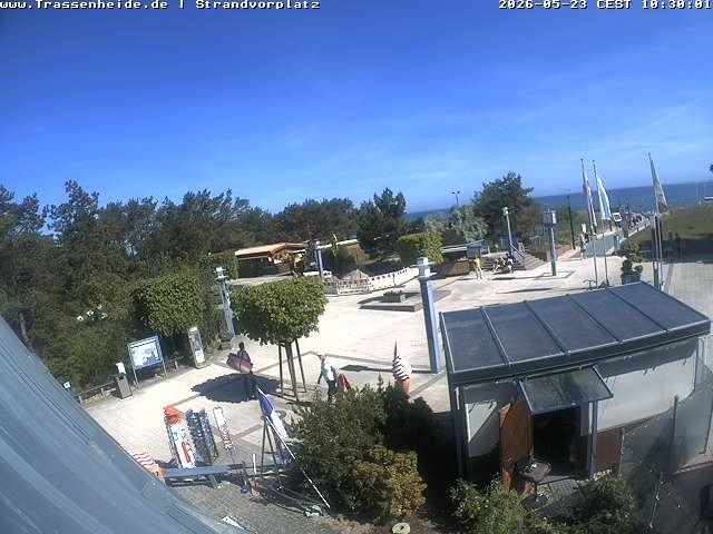 Archiv Foto Webcam Usedom: Strandvorplatz Trassenheide