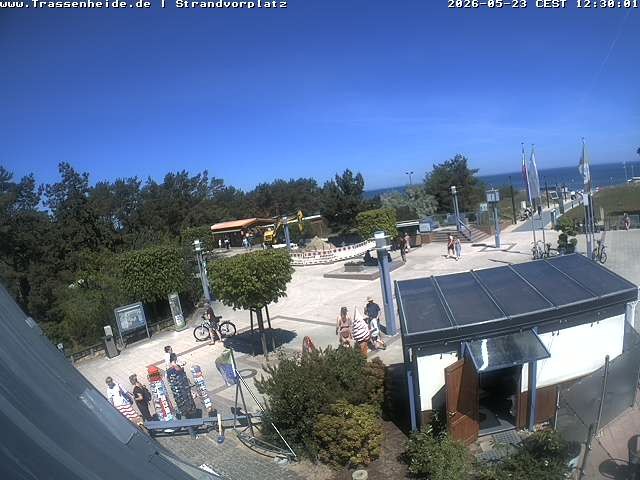 Archiv Foto Webcam Usedom: Strandvorplatz Trassenheide