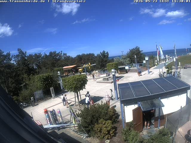 Archiv Foto Webcam Usedom: Strandvorplatz Trassenheide