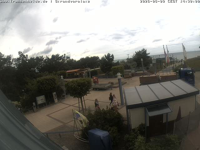 Archiv Foto Webcam Usedom: Strandvorplatz Trassenheide
