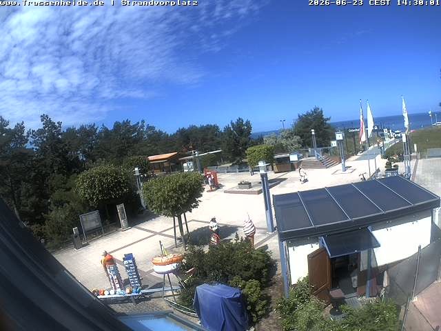 Archiv Foto Webcam Usedom: Strandvorplatz Trassenheide