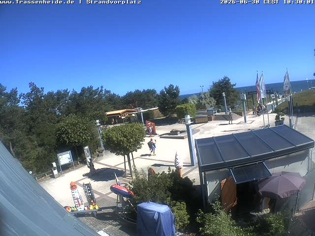 Archiv Foto Webcam Usedom: Strandvorplatz Trassenheide