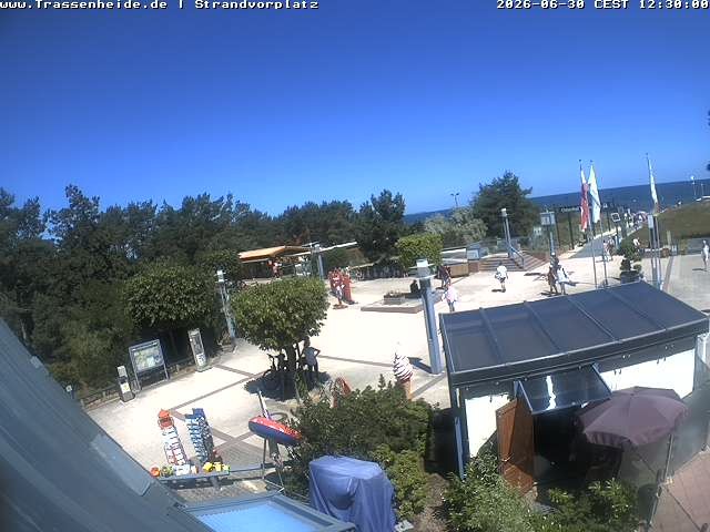 Archiv Foto Webcam Usedom: Strandvorplatz Trassenheide
