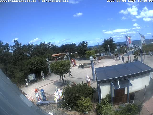Archiv Foto Webcam Usedom: Strandvorplatz Trassenheide
