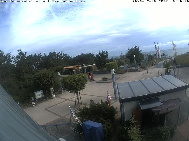 Archiv Foto Webcam Usedom: Strandvorplatz Trassenheide
