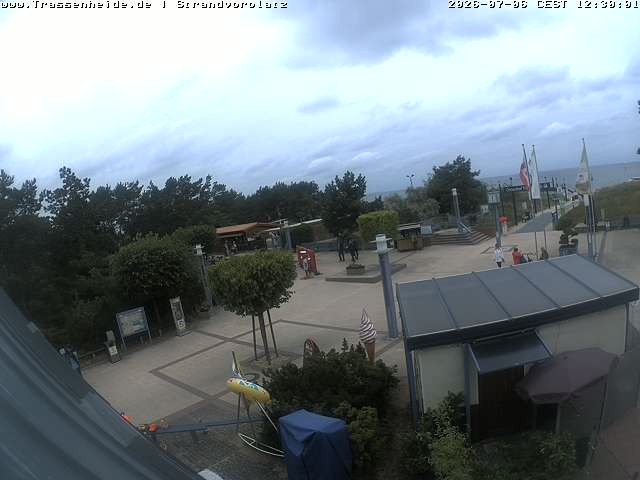 Archiv Foto Webcam Usedom: Strandvorplatz Trassenheide