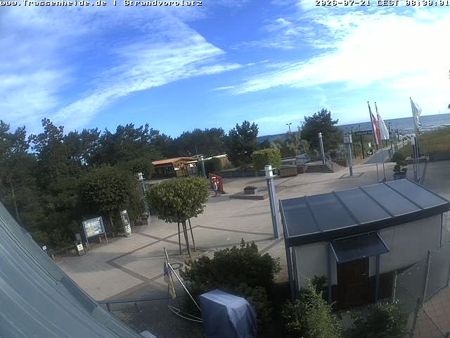 Archiv Foto Webcam Usedom: Strandvorplatz Trassenheide