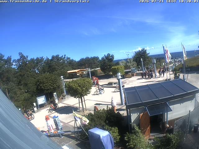 Archiv Foto Webcam Usedom: Strandvorplatz Trassenheide