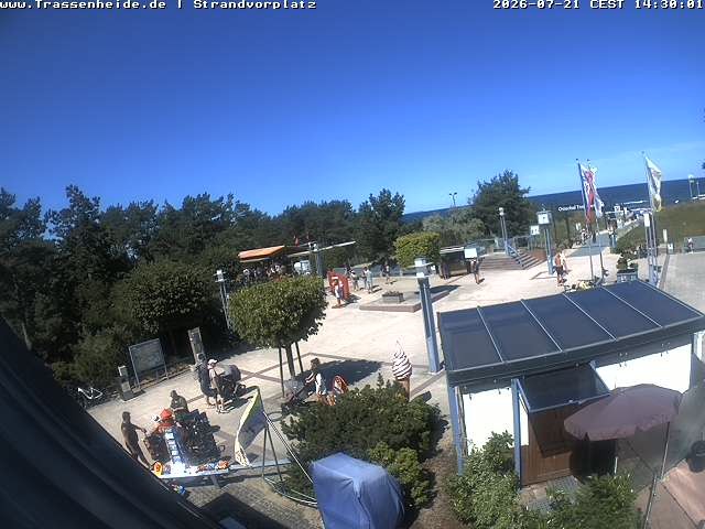 Archiv Foto Webcam Usedom: Strandvorplatz Trassenheide