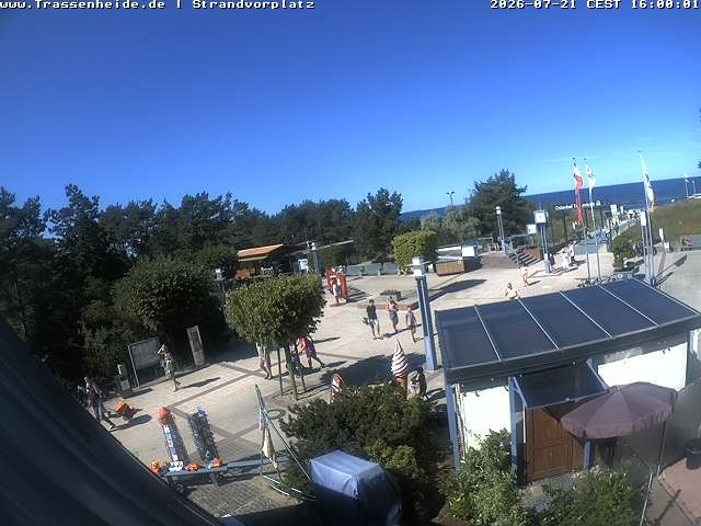 Archiv Foto Webcam Usedom: Strandvorplatz Trassenheide