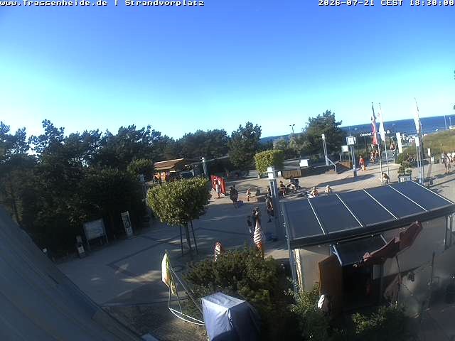 Archiv Foto Webcam Usedom: Strandvorplatz Trassenheide