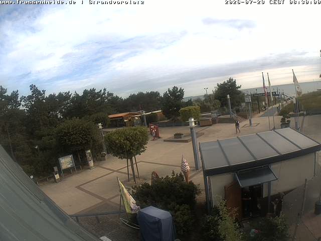 Archiv Foto Webcam Usedom: Strandvorplatz Trassenheide