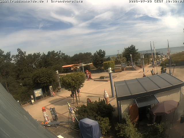 Archiv Foto Webcam Usedom: Strandvorplatz Trassenheide