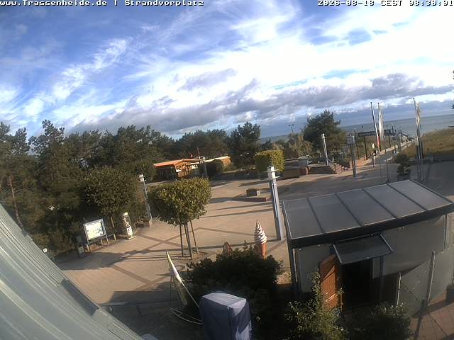 Archiv Foto Webcam Usedom: Strandvorplatz Trassenheide